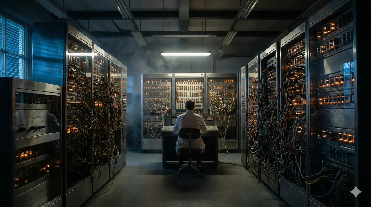 Sala de mainframes años 50